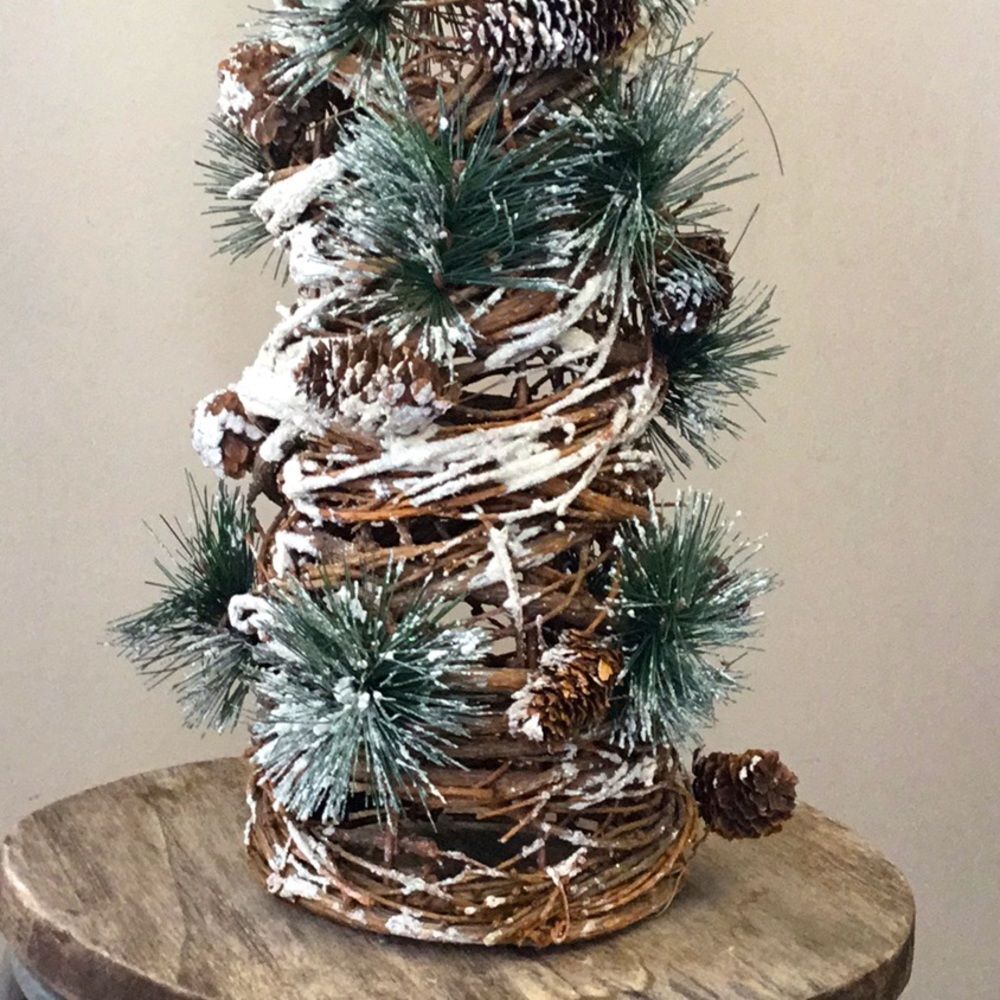 Christmas tree cone 22” rustic woodland cottagecore natural Xmas decor - Picture 4 of 4